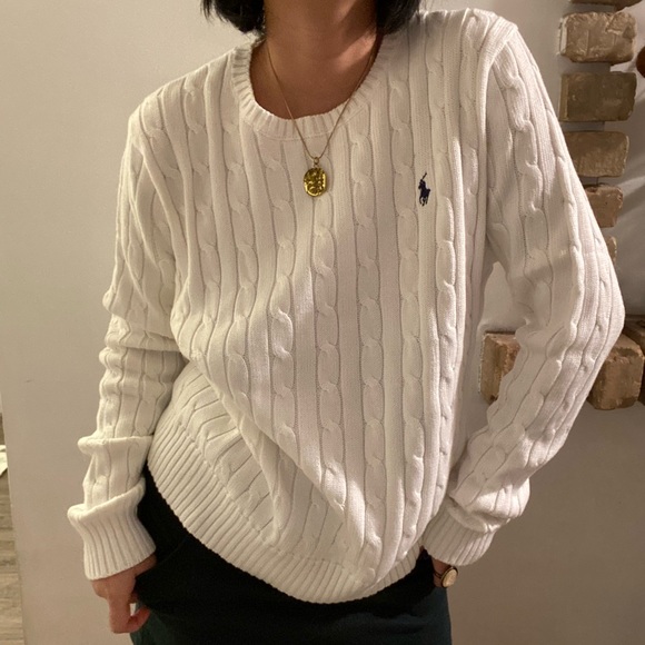 *New with Tag* Polo by Ralph Lauren white sweater❤️🔥 - Picture 2 of 4